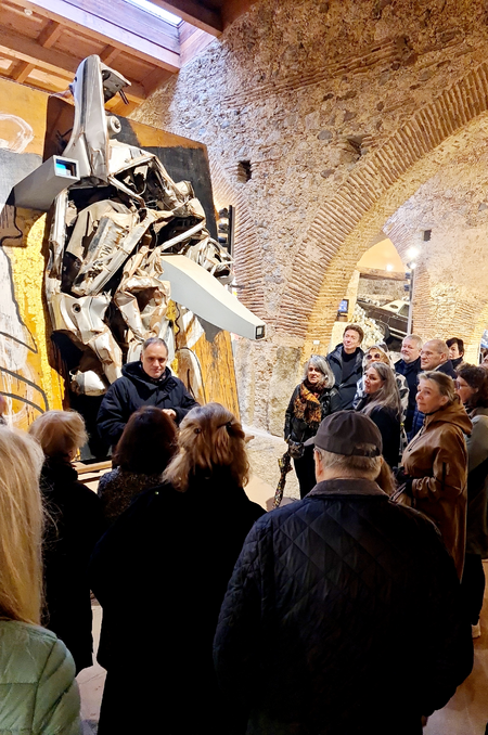 Guided tour at Museo Vostell Malpartida. Art work: Trashumancia (1993) by Wolf Vostell