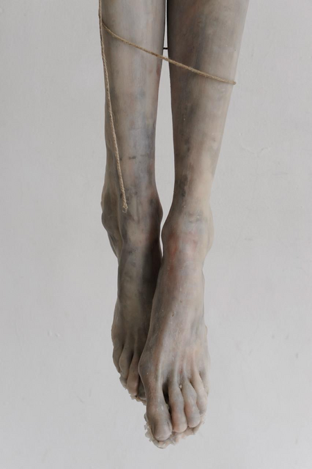 Berlinde De Bruyckere, Invisible Love, 2011 (detail), 2011, wax, wood, leather, wool, rope, horsehair, linen, iron, polyurethane, epoxy. Private Collection Buggenhout, Ghent Photo: Mirjam Devriendt