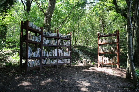 Karl Chilcott, Bibliotheca Lapidea, 2014. Malans, France. Size: 6500 x 2500 x 2700 mm. Photo: Christine Chilcott