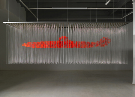 Riera i Aragó: Orange Submarine, 2021, Exhibition in Marlborough Gallery -Madrid. © Riera i Aragó