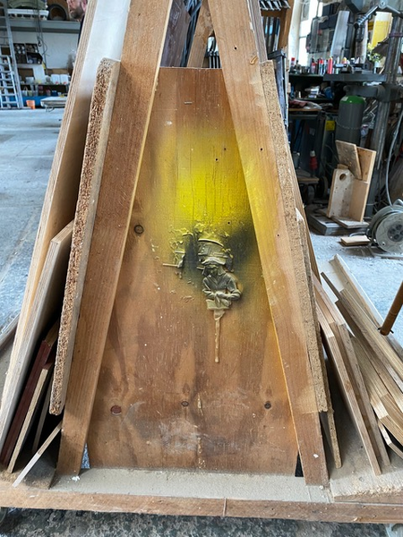 Sculpture Berlin studio detail. Photo Anemone Vostell