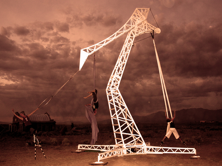 Christina Sporrong, Heron Project, 2009, first featured in the Keyhole at Burning Man 2009, currently installed at Taos Mesa Brewing inTaos, NM. Photo Kate Russel