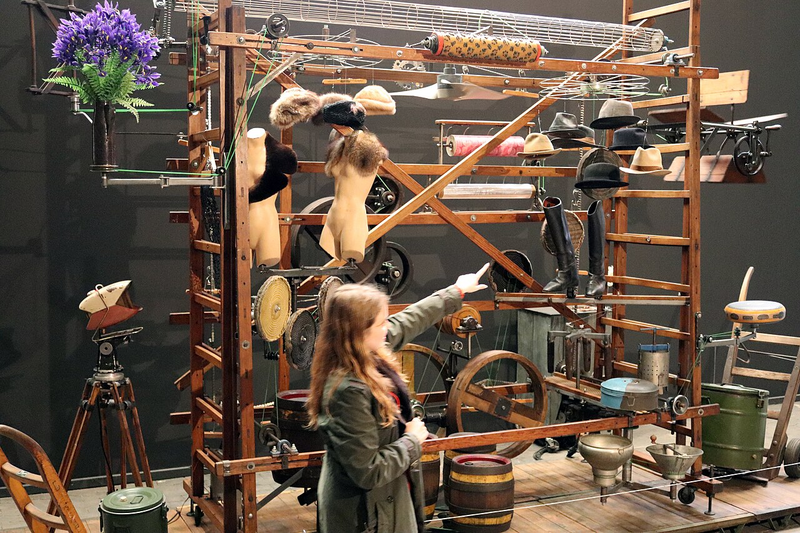 Willi Reiche, Kunstmaschine 'Blowin' in the Wind', 2025 exh. view NordArt