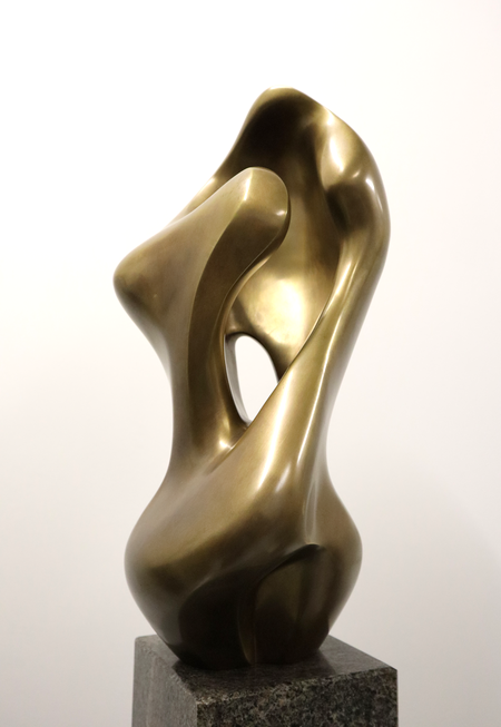 "E-2-n" - Lemniskatische Variationen - die Rückseite? - harmonische Schwünge und Linien, ohne Brüche von einer Seite zur gegenüberliegenden; ein Durchblick oder Einblick?