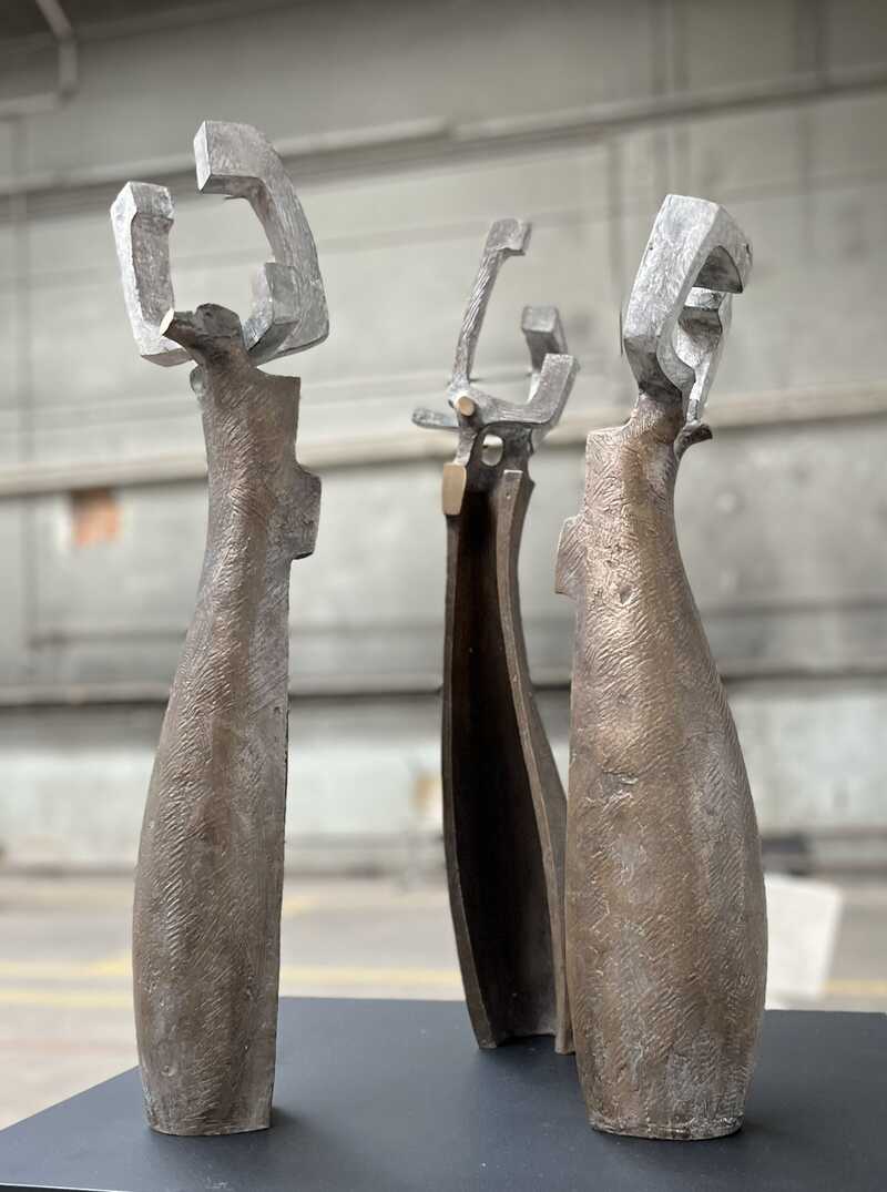 Klemens Pasoldt_bronzeskulptur_bronze sculpture_3Nornen_3