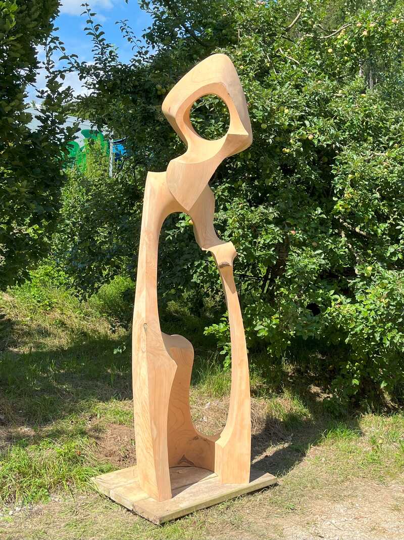Klemens Pasoldt_Holzskulptur_wood sculpture_Mondgucker_2