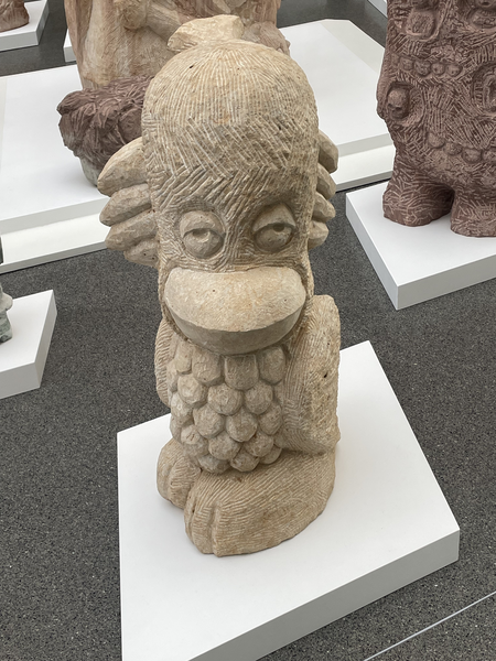 Flaubert, 2025, Elbsandstein, 87 x 44 x 35 cm. Foto: Willy Hafner