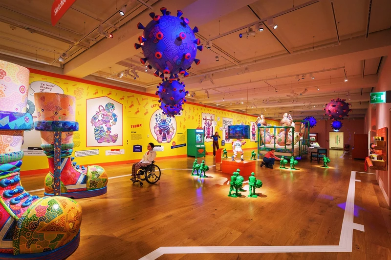 Jason Wisher-Mills, Installation view from Jason and the Adventure of 254 at Wellcome Collection. Photo Benjamin Gilbert CC BY-NC