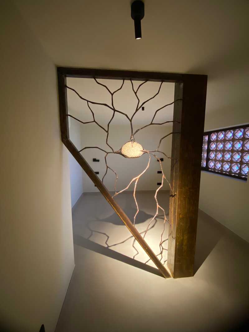 glia inspired, Hans Some,2025, copper & stone