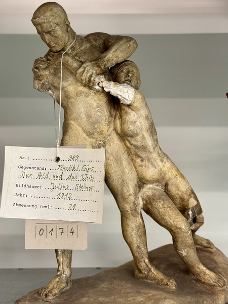 Schaudepot Lauchhammer, Julius Steiner: Der Held und das Weib,  1912. Photo Anemone Vostell