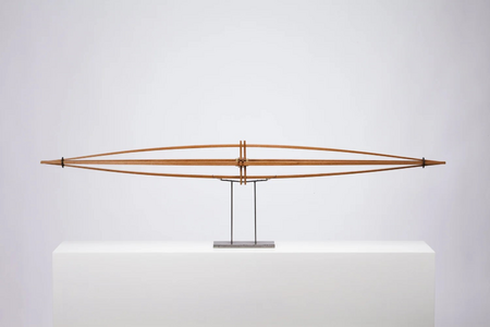 Antoni Yranzo, Piece 1124 (2011). Cedar wood. 132 x 35 x 14.5 cm