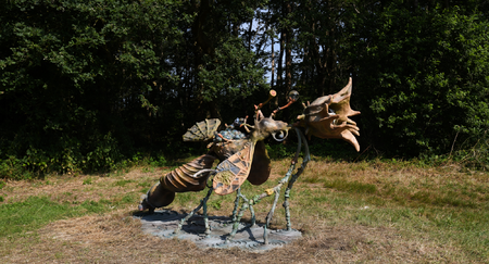 Junghun Kim, Su mul ri: Emerging liquid trajectories, 2026. Adobe ceramics, glass, natural materials, metal. Photo: Heleen Haitjema