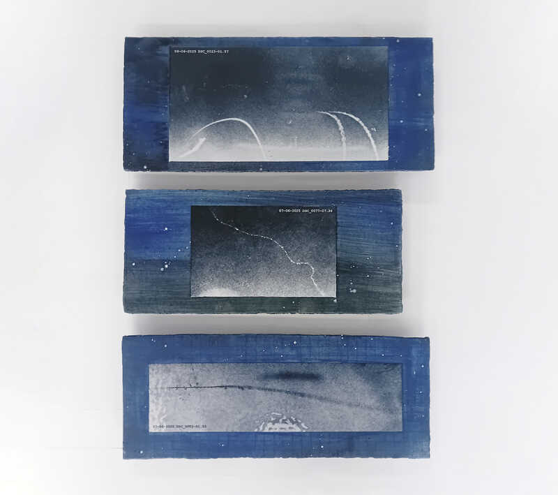 2026  Drie Cobalt Blue Cloud Chamber Photos 33x45x2 cm