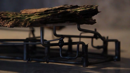 Kinetic artwork by Bart Nijboer  2013 100x160x15cm tree bark, steel and electronics   In our lives we are constantly moving, interacting, and adjusting. We…