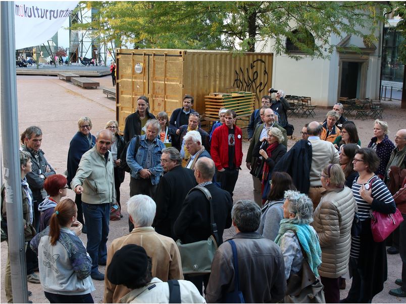 Guided tour at the OÃ– Kulturquartier by Martin Sturm (Director)