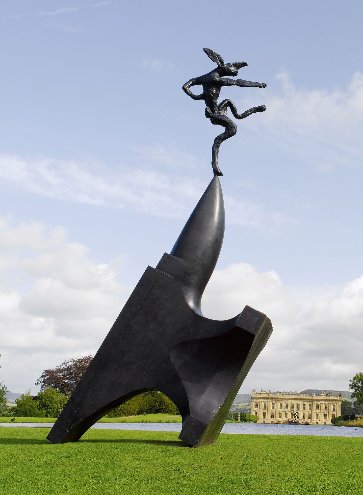 Barry Flanagan, "Large Nijinsky on Anvil Point"2001, courtesy Waddington Custot Photo ©Sotheby’s 2017