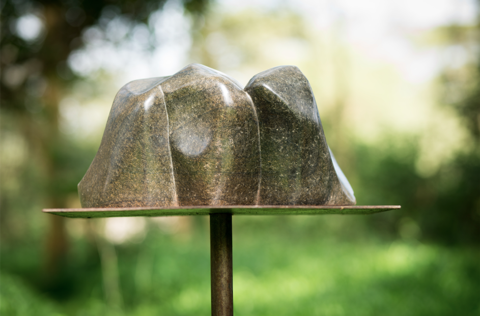 Mieke van Grinsven, "Compressed Touch", stone sculpture