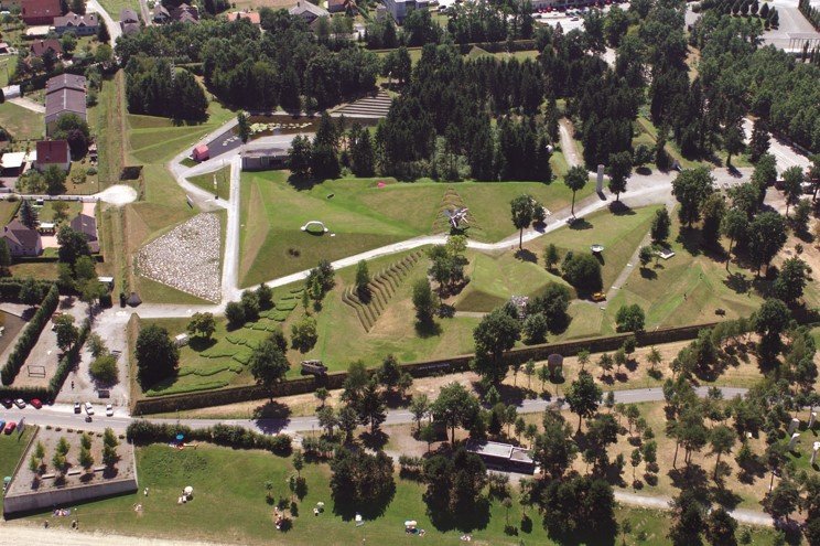 Ansicht des Parks von oben