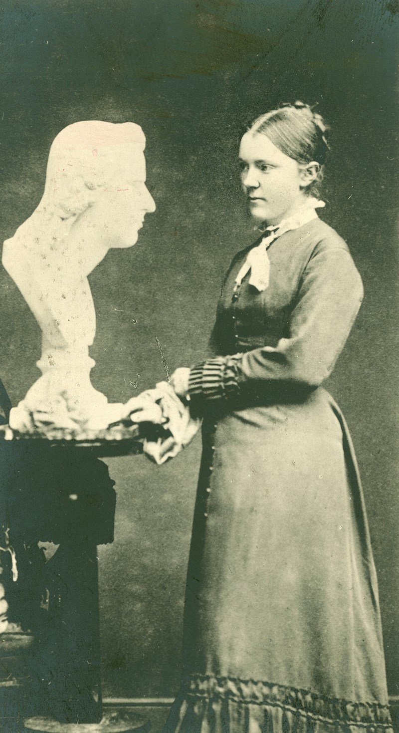 Sculptor Anne Marie Carl-Nielsen, one of the original founders of the Danish Society for Sculptors in 1905